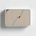 Scatola in legno naturale per uso organizzativo 20 x 12 x 5cm colore beige